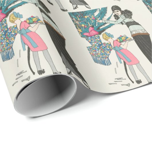 kerstinpakpapier van 70 jaar cadeaupapier (Rol Hoek)