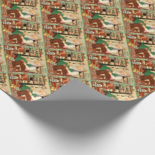  kerstinpakpapier van 70 jaar cadeaupapier (Hoek)