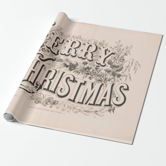 kerstinpakpapier van 70 jaar cadeaupapier (Uitgerold)