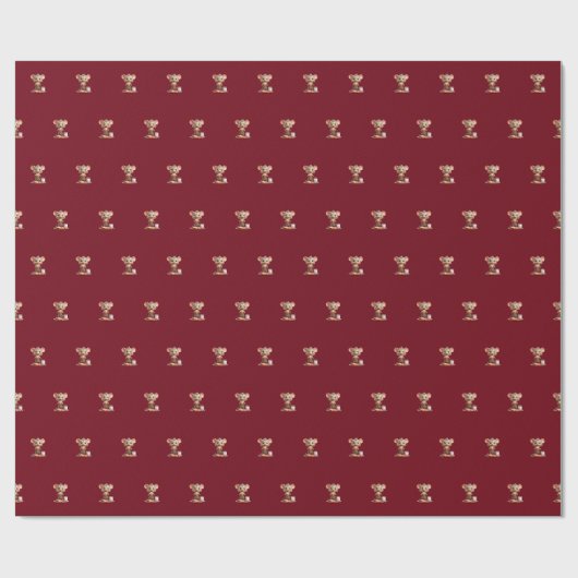 Kerstinpakpapier voor de muis cadeaupapier (Vlak)