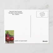 Kerstin's Beet Borscht Recipe Briefkaart (Achterkant)