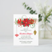 kerstinsettia diner nodigt Red Gold Chic uit (Staand voorkant)