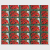 kerstinsettia pakpapier (Vlak)