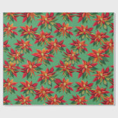 kerstinsettia pakpapier (Vlak)