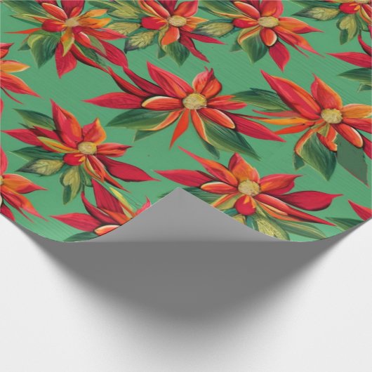 kerstinsettia pakpapier (Hoek)