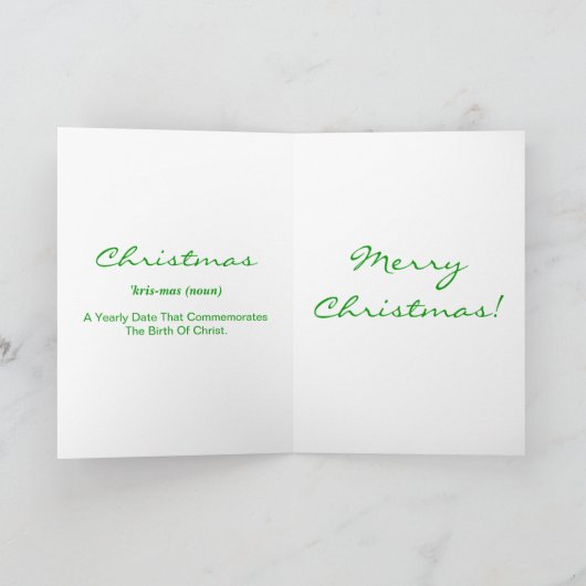 kerstinsettia roze en groen in het Engels Feestdagen Kaart (Binnen)