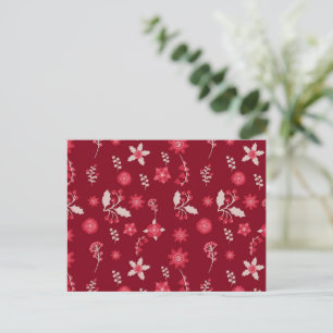 kerstinsettievloer en Cherry Wrapping Pa Briefkaart