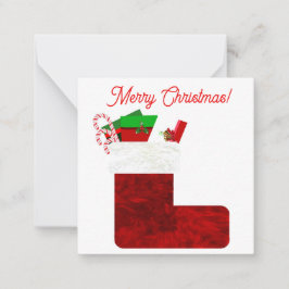 kerstinslag 3-briefkaart notitiekaartje