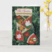 kerstinslag- en feestkaartje personaliseren kaart (Gele Bloem)