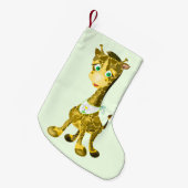kerstinslag met Baby Giraffe Kleine Kerstsok (Voorkant (Hangend))