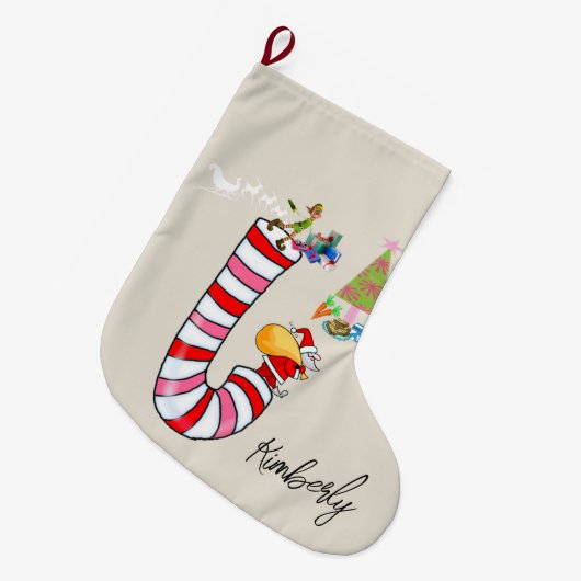 kerstinslag, snoepriet Elf Grote Kerstsok (Voorkant (Hangend))