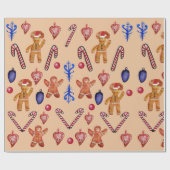 kerstinsnijding cadeaupapier (Vlak)