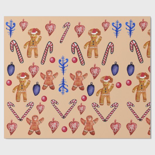 kerstinsnijding cadeaupapier (Vlak)