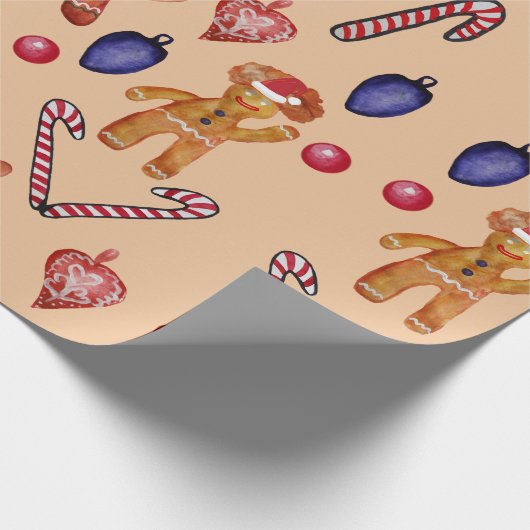 kerstinsnijding cadeaupapier (Hoek)