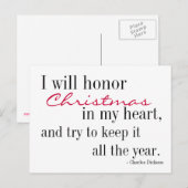 kerstinspiratie-Briefkaart Feestdagenkaart (Voorkant / Achterkant)