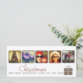 Kerstinstagram-fotorackkaarten (Staand voorkant)