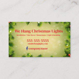 Kerstinstallatie Visitekaartje
