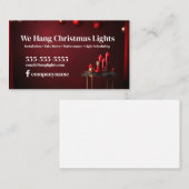 Kerstinstallatie Visitekaartje (Voorkant / Achterkant)