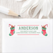 kerstinzending Terug-adreslabel Etiket (Insitu)