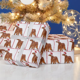 KerstIrish Setter Cadeaupapier