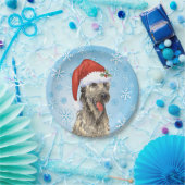 KerstIrish Wolfhound Papieren Bordje (Feest)