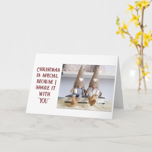 KERSTIS SPECIAAL OMDAT HET MET 'JOU' IS KAART (Gele Bloem)