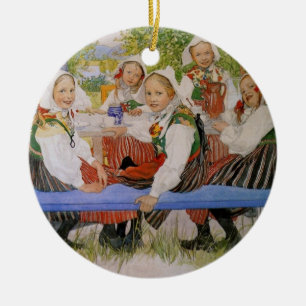 Kersti's verjaardag 1909 keramisch ornament