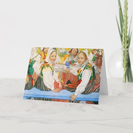 Kersti's verjaardag van Carl Larsson Kaart (Voorkant)