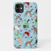 KerstItaliaanse Greyhound Dog Case-Mate iPhone Case (Achterkant)