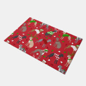 KerstItaliaanse Greyhound Dog Deurmat (Schuin)
