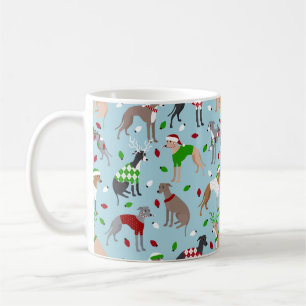 KerstItaliaanse Greyhound Dog Koffiemok