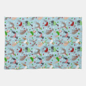 KerstItaliaanse Greyhound Dog Theedoek (Horizontaal)