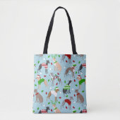 KerstItaliaanse Greyhound Dog Tote Bag (Voorkant)