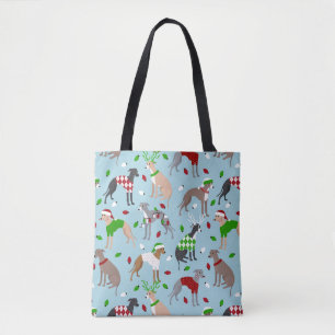 KerstItaliaanse Greyhound Dog Tote Bag