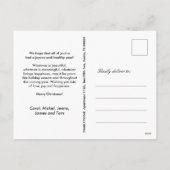 KERSTJAAR IN DE REVIEW 10 FOTO'S VAKANTIE FEESTDAGENKAART (Achterkant)