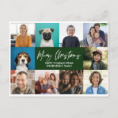 KERSTJAAR IN DE REVIEW 10 FOTO'S VAKANTIE FEESTDAGENKAART (Voorkant)