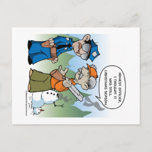 kerstjachtseizoen feestdagenkaart