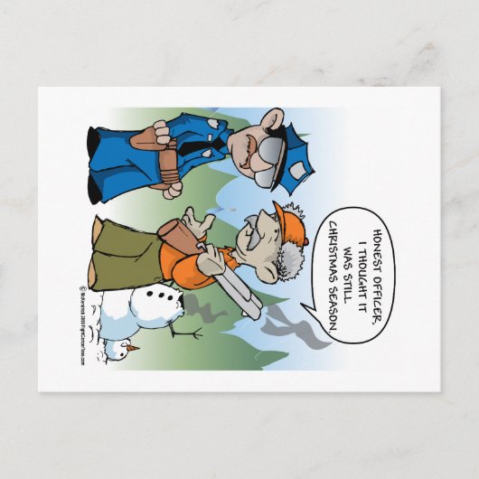 Kerstjachtseizoen Feestdagenkaart (Voorkant)