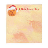 KerstJack-O-Lantern Notitieblok (Voorkant)