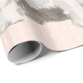 KerstJack Russell Dog Santa Hat Cadeaupapier (Rol Hoek)