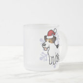 KerstJack Russell Terrier Matglas Koffiemok (Voorkant rechts)