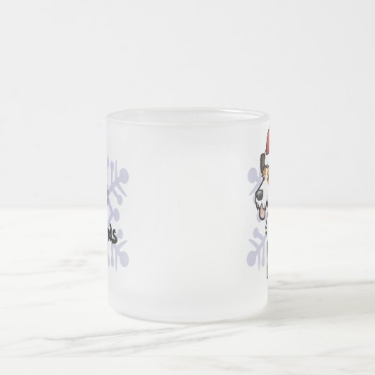 KerstJack Russell Terrier Matglas Koffiemok (Center)