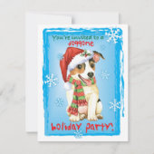 KerstJack Russell Terrier Uitnodiging (Voorkant)