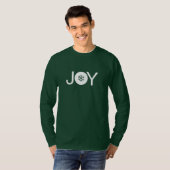 Kerstjaloers en witte lange hoes T-Shirt (Voorkant volledig)
