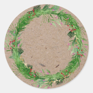 kerstjam Canning Homemade Mason Jar Ronde Sticker