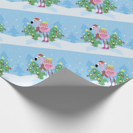 Kerstjargon met Cactus Cadeaupapier (Hoek)