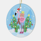 Kerstjargon met Cactus Keramisch Ornament (Links)