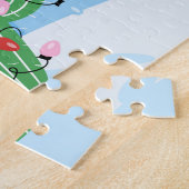 Kerstjargon met Cactus Legpuzzel (Zijkant)