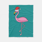 Kerstjargon met Santa Hat Fleece Deken (Voorkant)