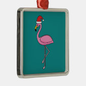 Kerstjargon met Santa Hat Metalen Ornament (Rechts)